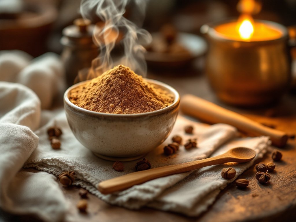 Purification spirituelle avec cannelle et méditation.